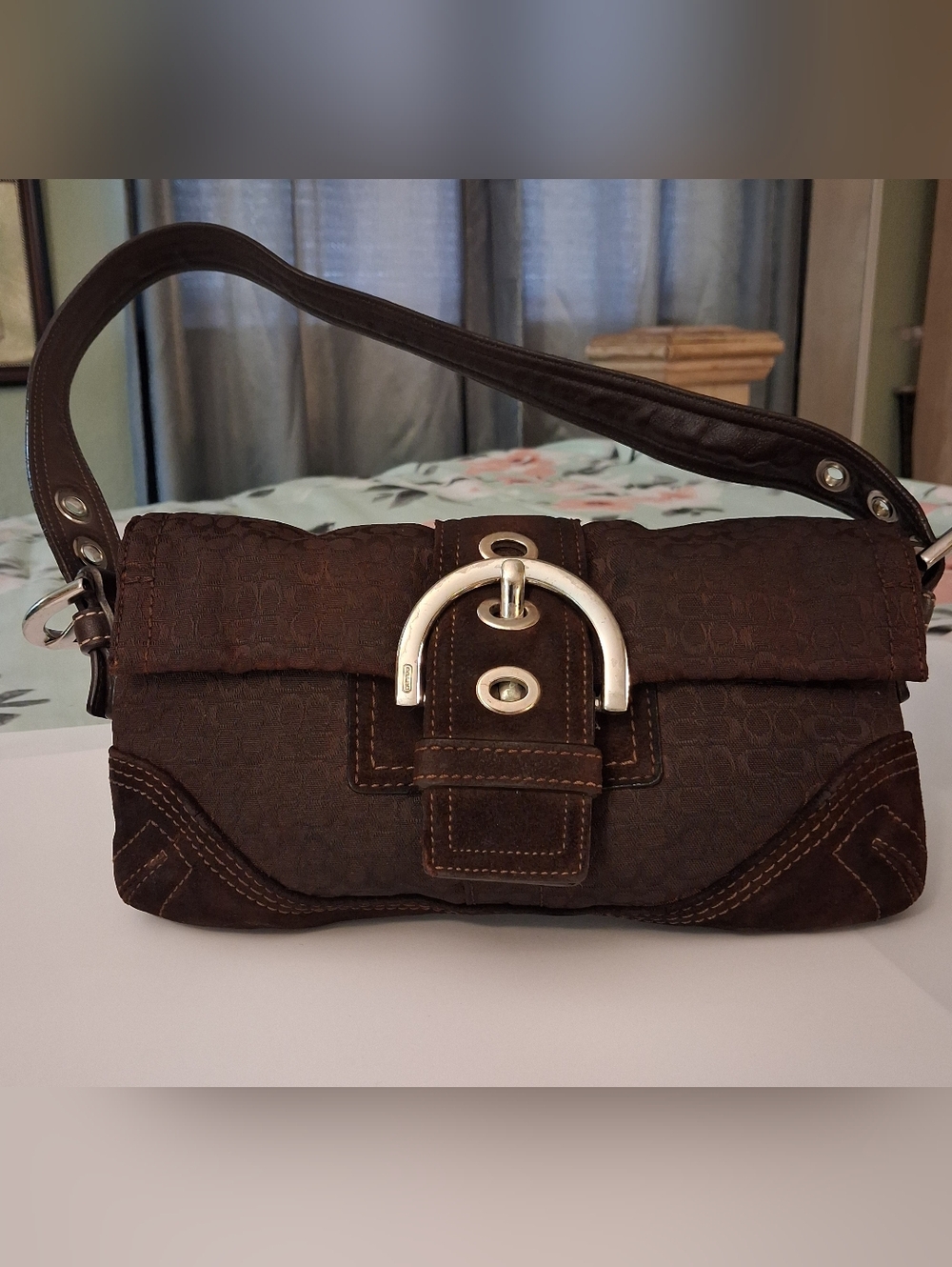 Vintage COACH Soho Flap Baguette Bag/Shoulder Handbag